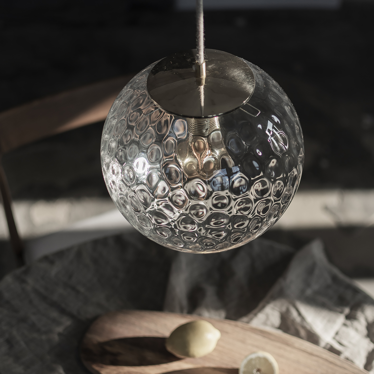 Glass Pendant Light Reflection Globe