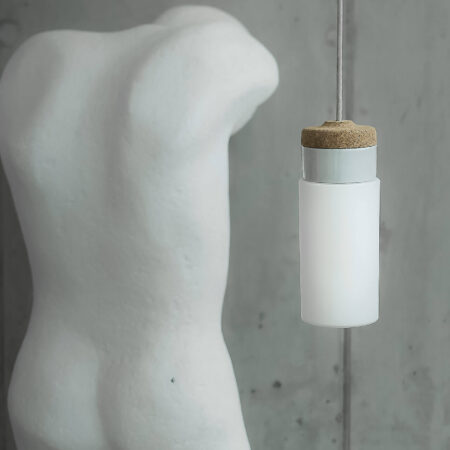 cork cylinder pendant lamp