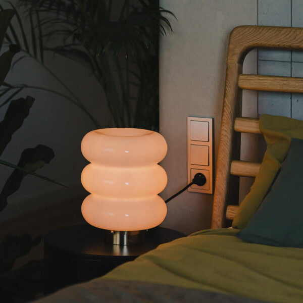 opaline glass table lamp bibe interior by the bed bedroom